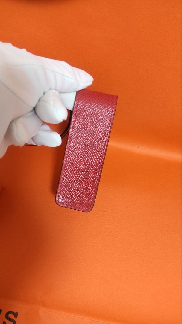 【極美品】エルメス 印鑑ケース 赤 レッド