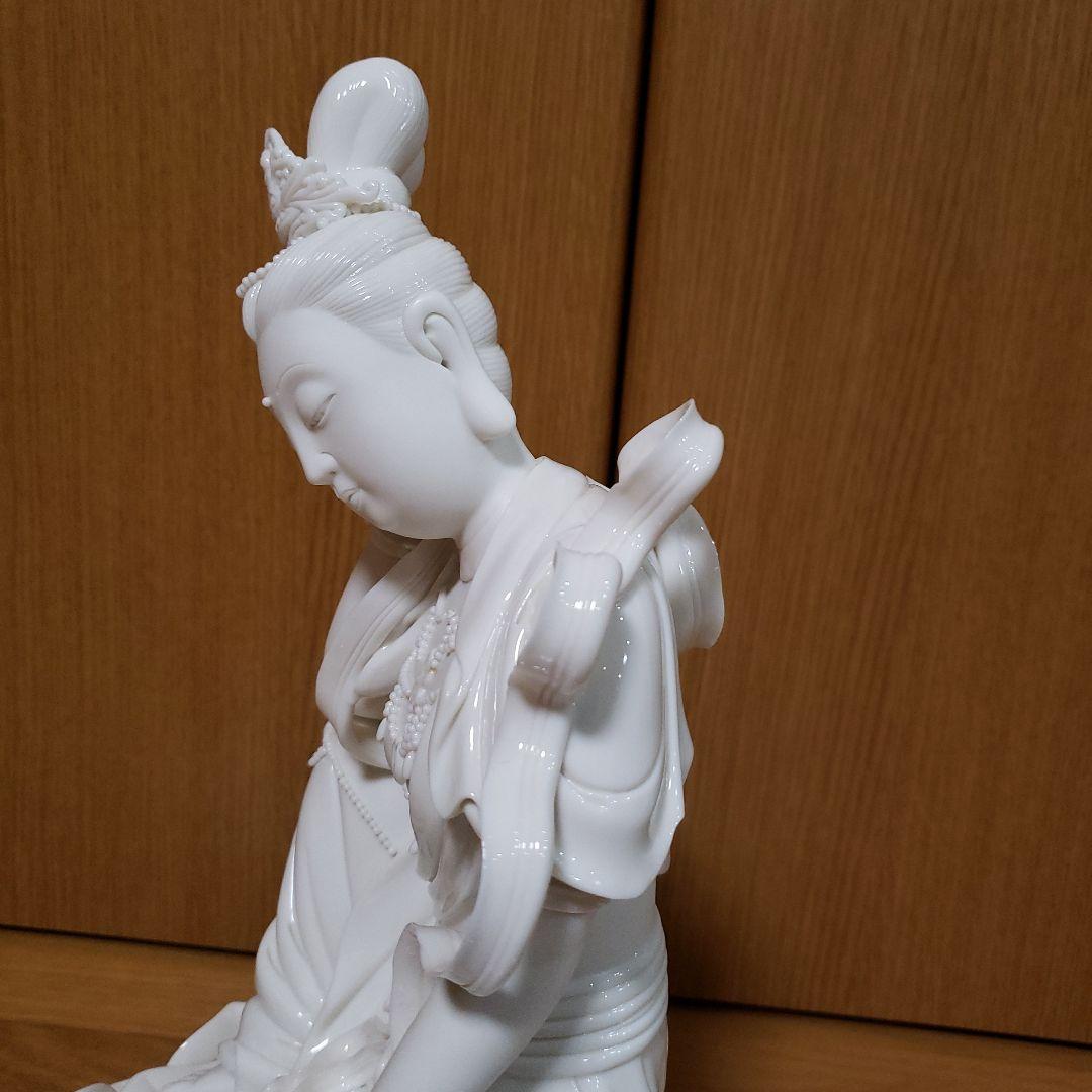 中国 唐物　徳化窯　白磁　観自在菩薩像　工芸品