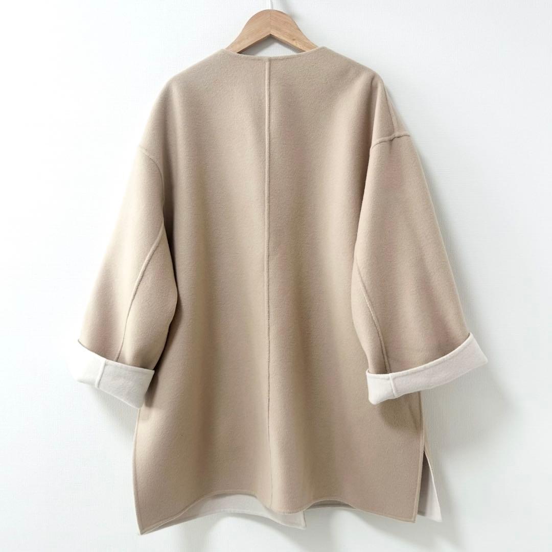 美品✨UNITED ARROWS バイカラー リバー ミドルコート　38