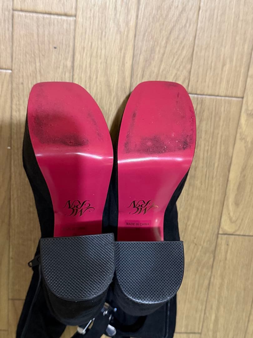 ミシェルマカロン 盛れる♡バックルショートブーツ13cm XSサイズ