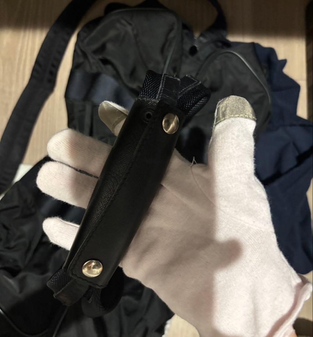 PRADA 黒 ナイロン ボストンバッグ　ショルダー付き　旅行バック