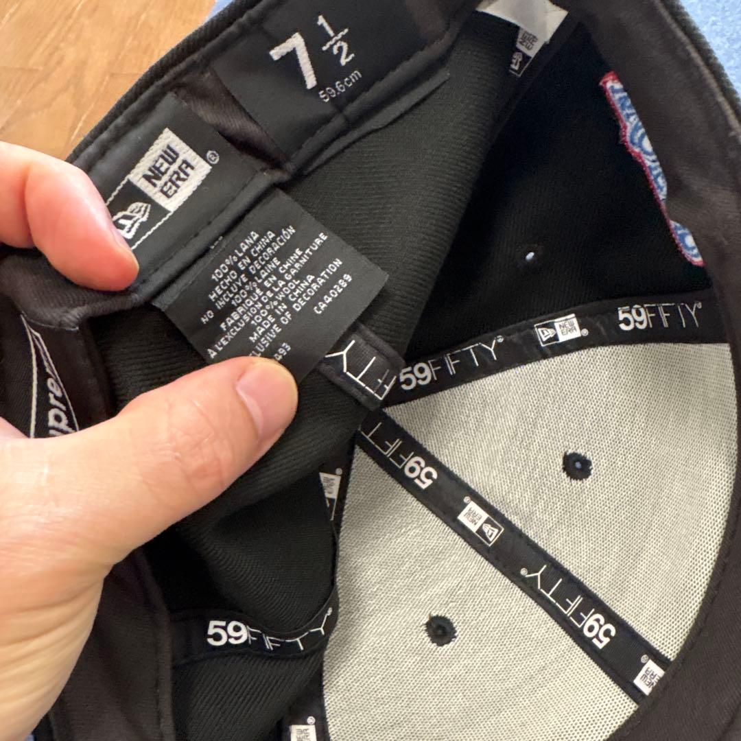 2個セット　Supreme 59FIFTY ブラックキャップ 7 1/2