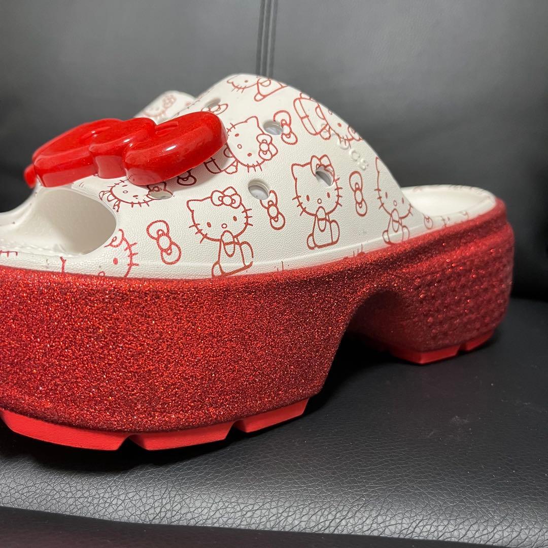 新品 Hello Kitty × Crocs Stomp Slide 23cm