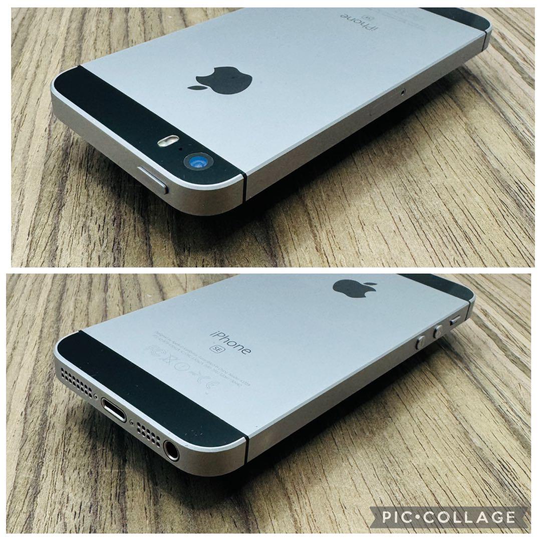 【美品】iPhoneSE スペースグレイ 16GB SIMフリー 新品大容量電池