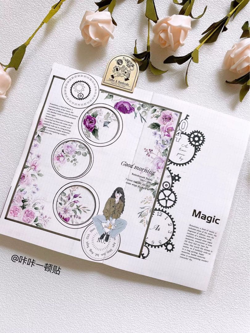 ⭐️SALE⭐️ 壹洱原创《紫薰》海外マスキングテープ　マステ 【1927】