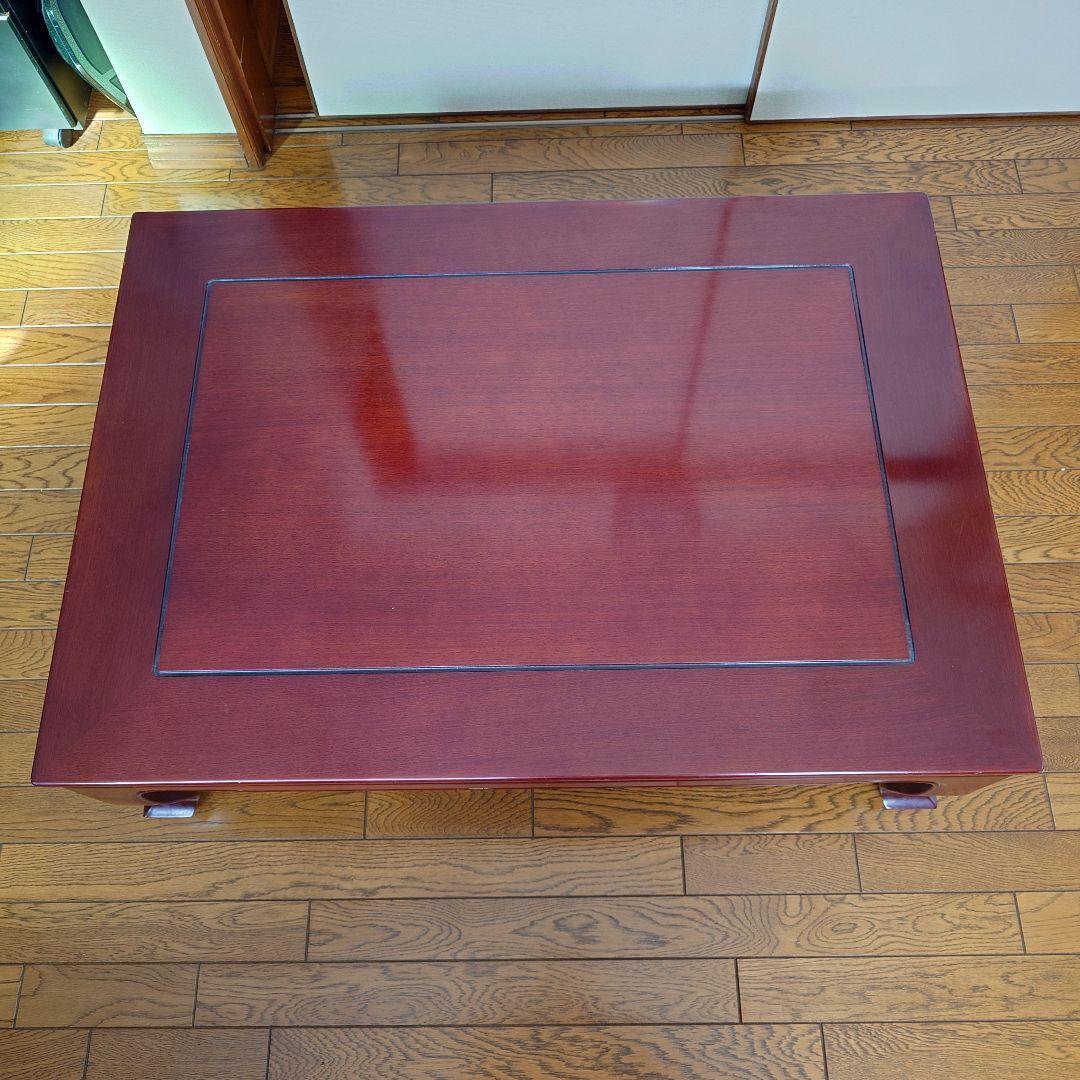 カリモク　ローテーブル　机　アンティーク家具