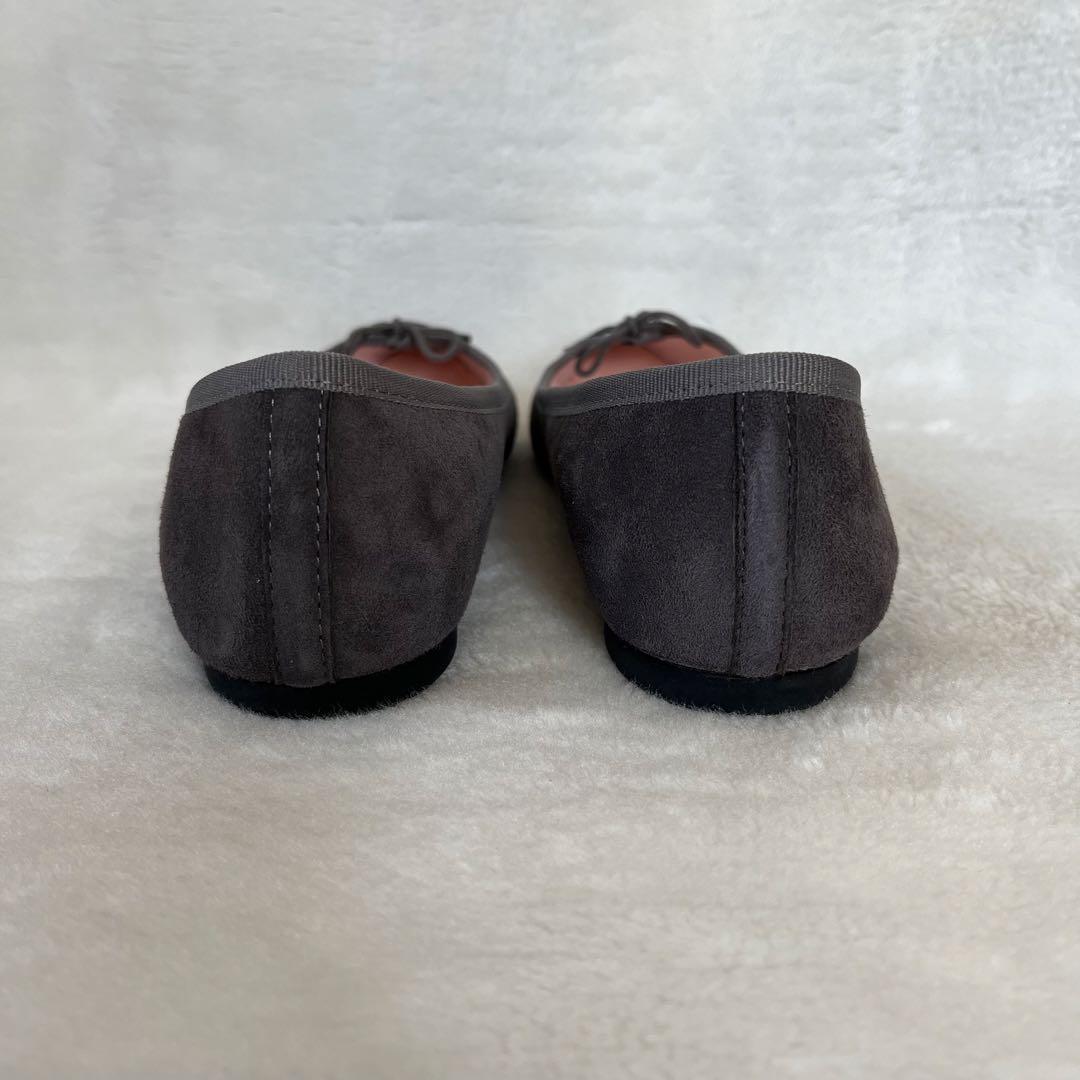 美品 箱付き☆レペット 38.5 グレー ブリジット ポインテッドトゥ バレエ
