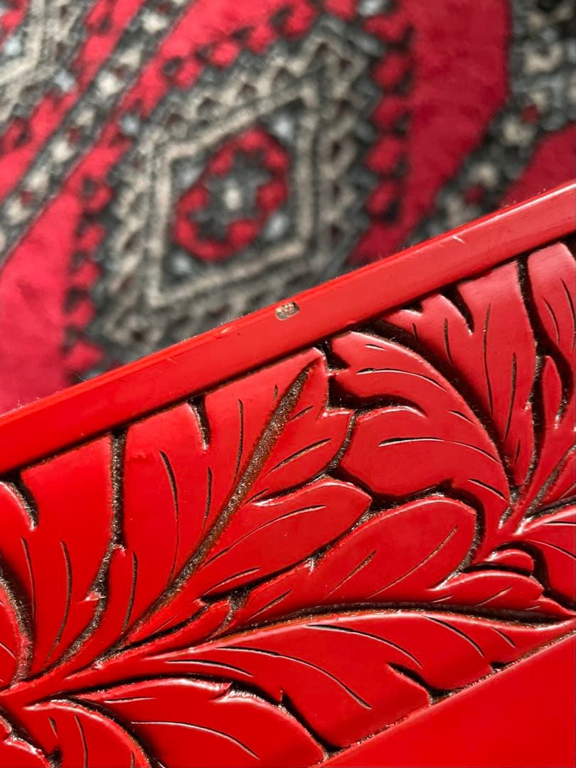 【希少品】村上木彫堆朱 花台