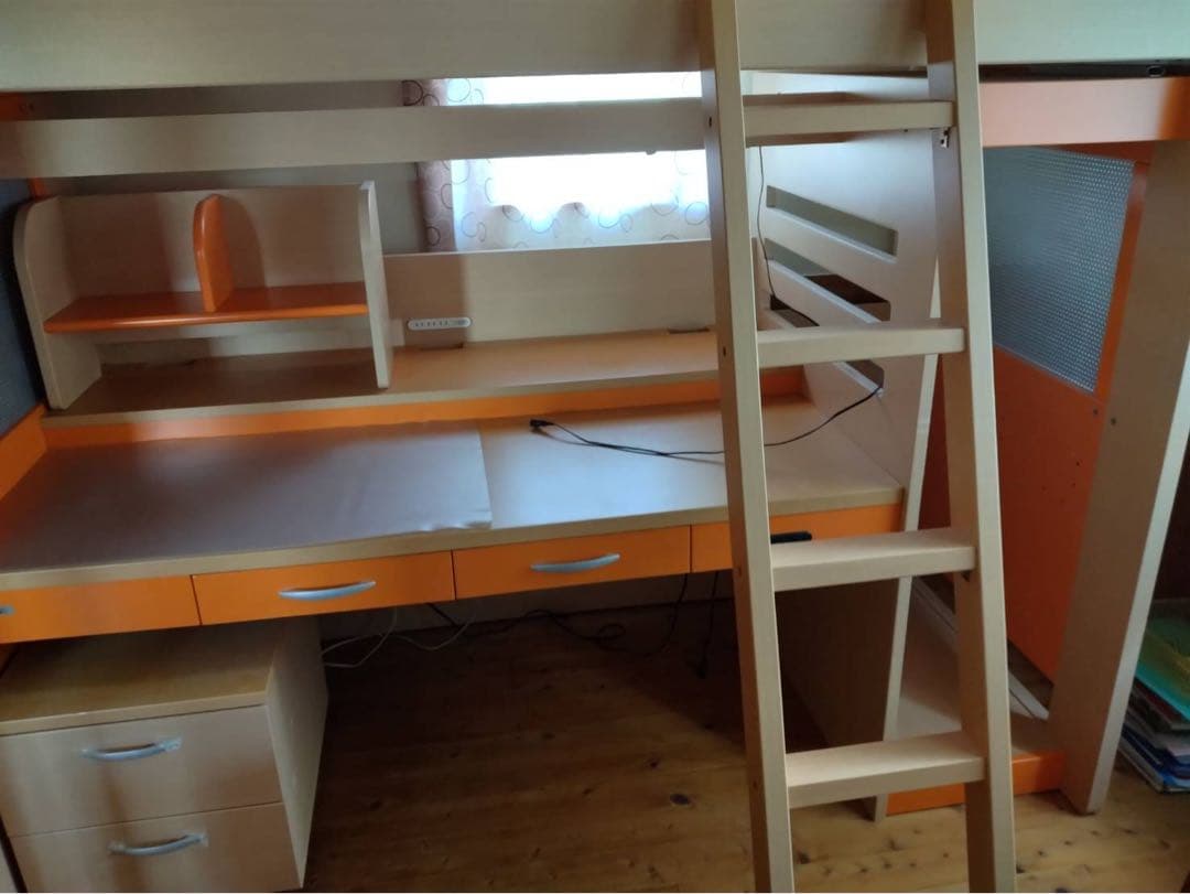 ロフトベッド デスク付き