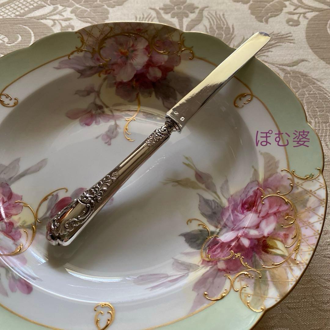 【フランス／アンリ・ラペール】純銀／デザートナイフ フルーツナイフ 2本