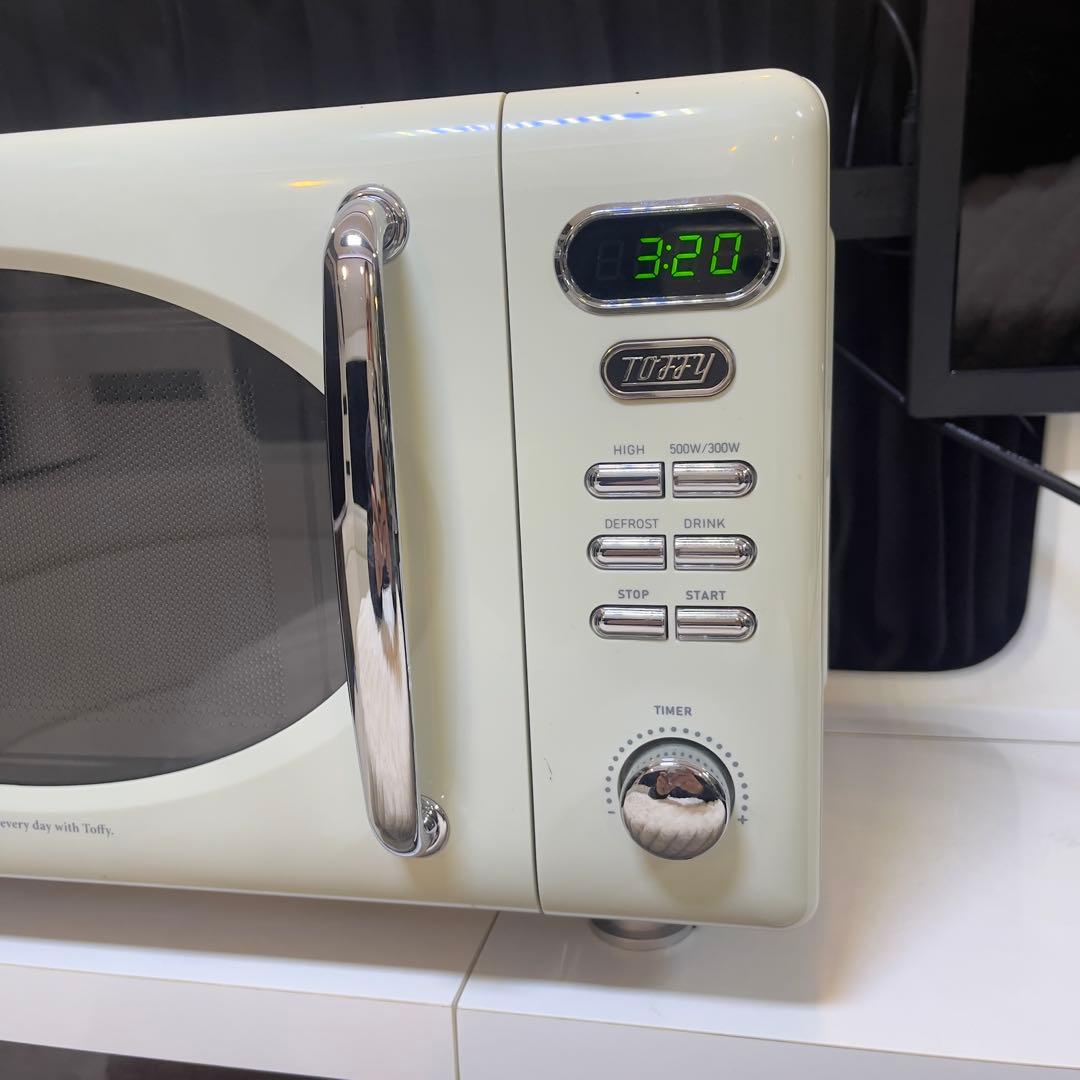 電子レンジ　LADONNA Toffy K-DR1 2021年製　ホワイト　美品