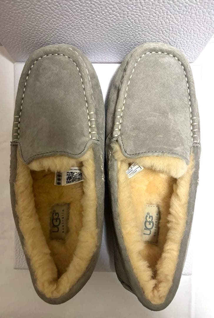 新品 UGG ANSLEY アンスレー モカシン グレー 24cm アグ