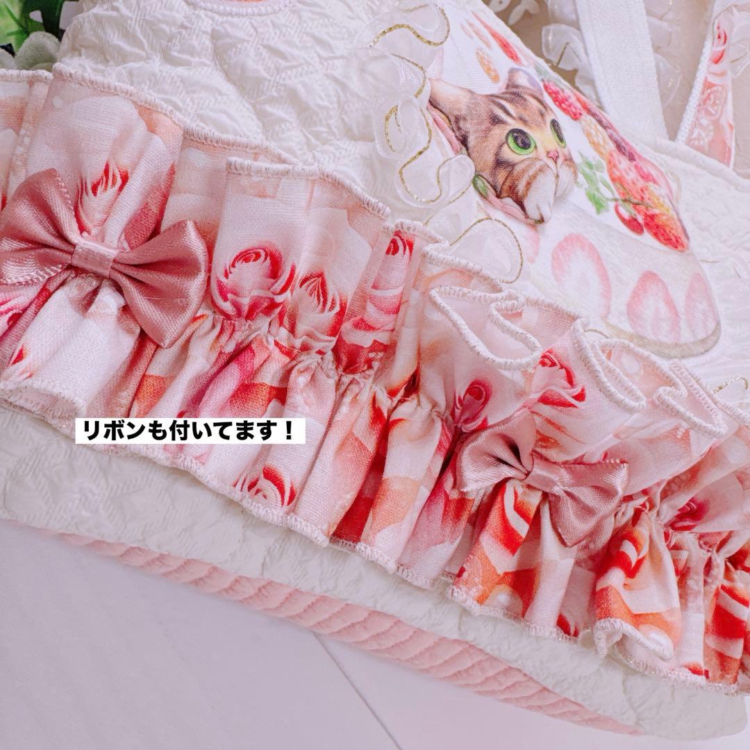 フ*ー様 コヤンイサムチョン♡リトルサンダーちゃんの薔薇と蝶々のフリルトートバッ