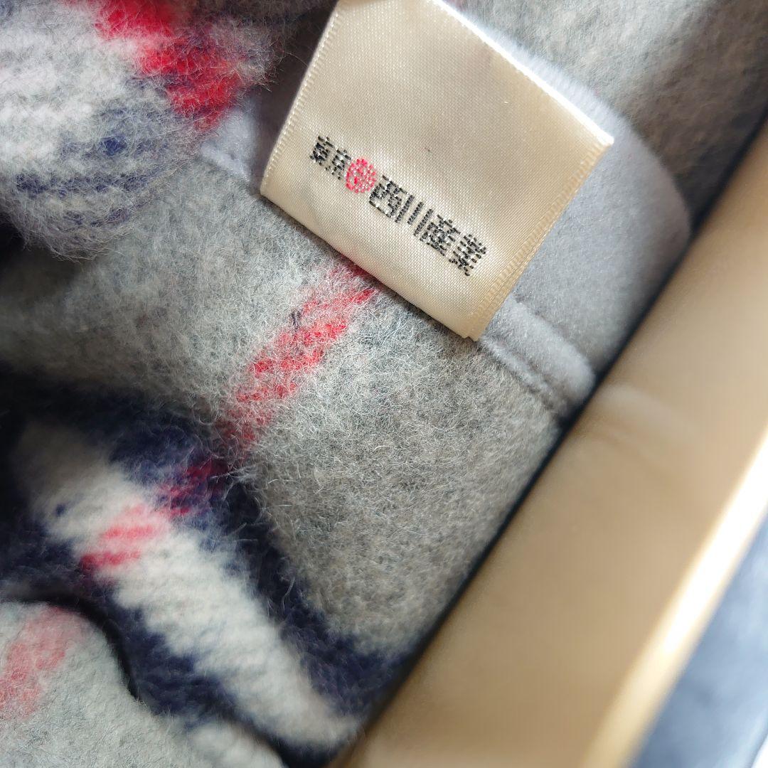 Burberrys バーバリー 純毛毛布 ラムMIX 140×200cm