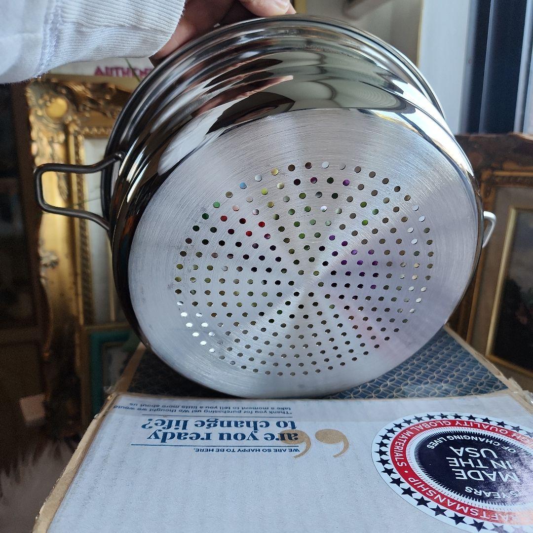 Saladmaster ステンレススチール蒸し器 中型