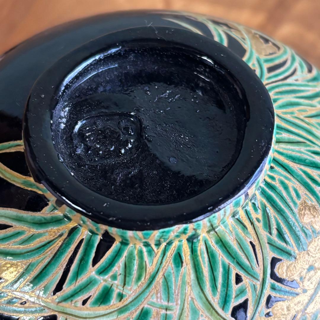 乾山 浅野紫仙作 山崎窯 抹茶碗 茶道具 共箱(93)