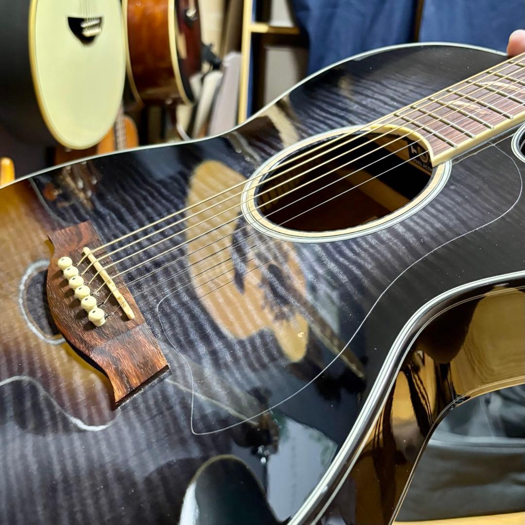 美品【トランスギター】IBANEZ AEG24-Ⅱ　単板、美しい虎目（値下げ中）