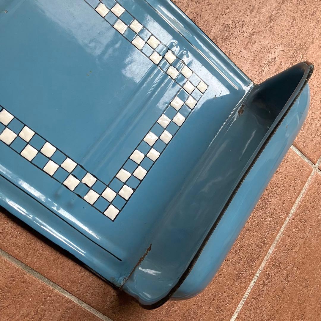 ヴィンテージ エナメル レードル ラック / ホーロー