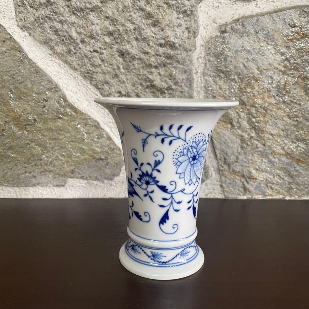 MEISSEN ブルーオニオン　フラワーベース　花瓶