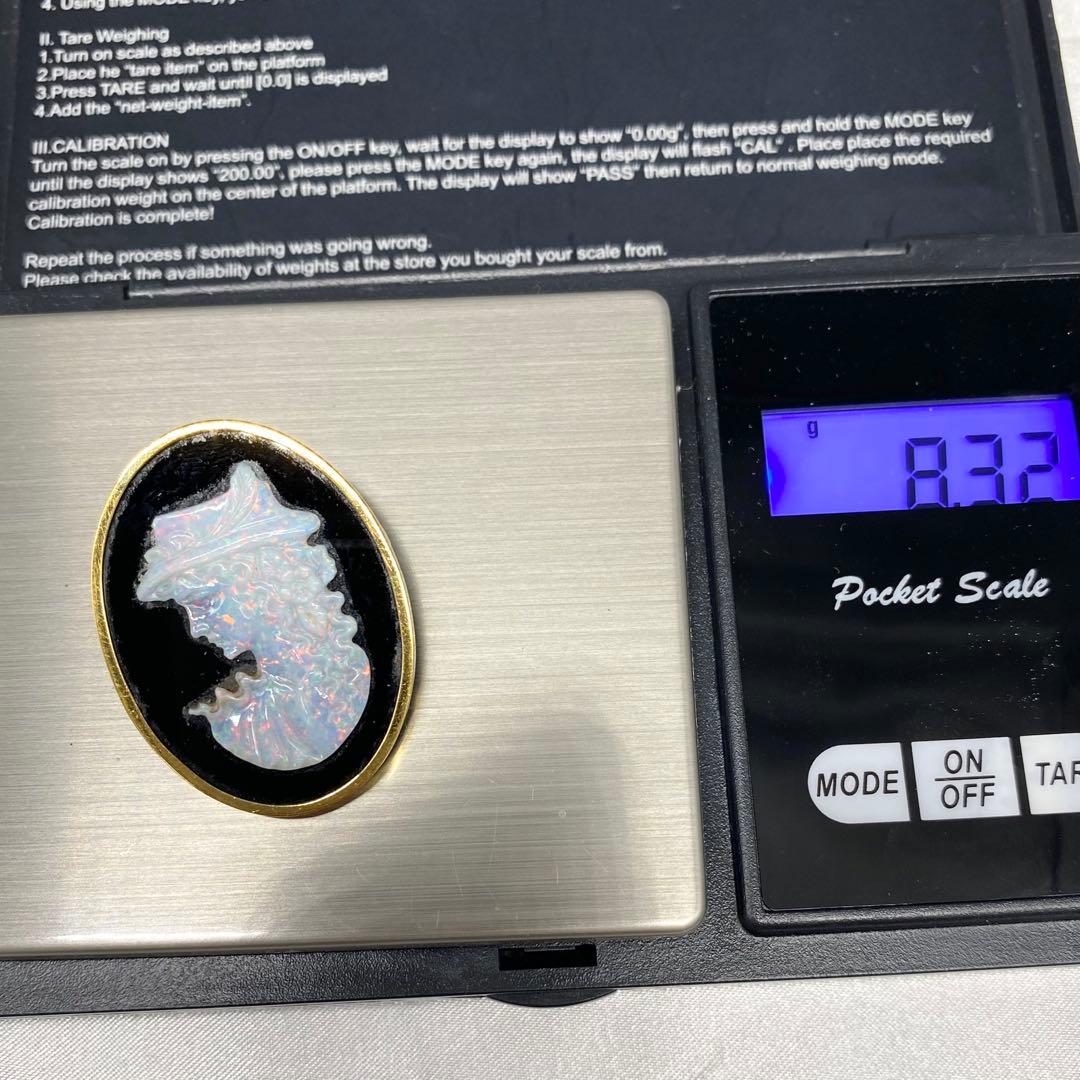 【ちっち】 K18カメオ ブローチ / ペンダントトップ