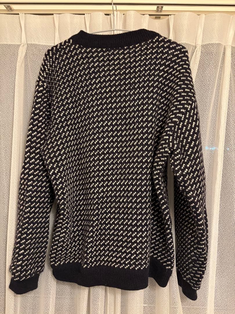 L.L.Bean バーズアイニット Lサイズ　80s ノルウェー製