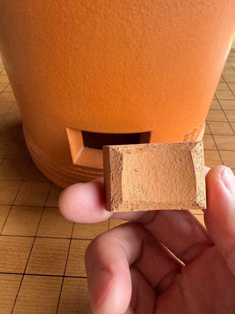 涼爐 陶工 茶道具 在銘