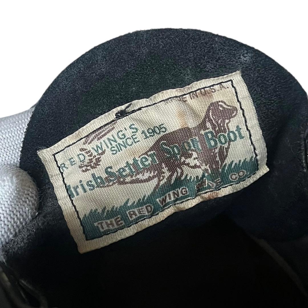 希少 美品 レッドウィング 7E 8179 四角犬タグ アイリッシュセッター 黒