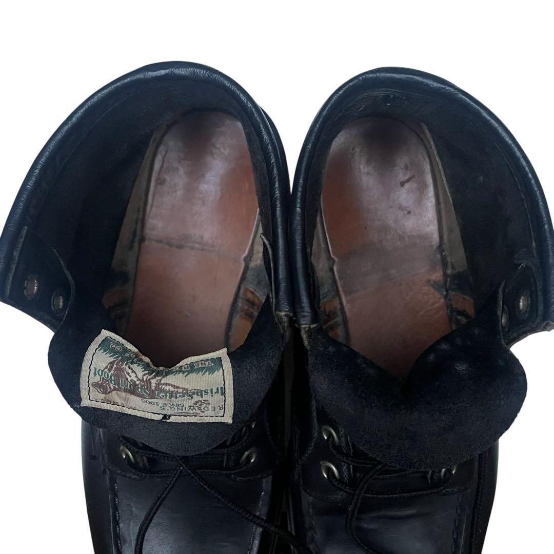 希少 美品 レッドウィング 7E 8179 四角犬タグ アイリッシュセッター 黒