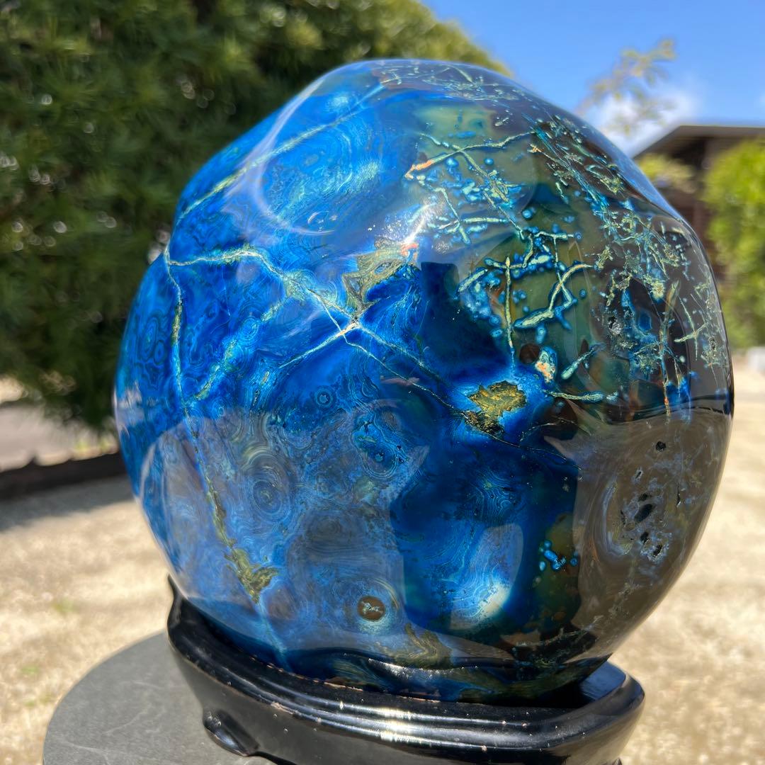 ✳️専用‼️✮家宝級逸品✮超極大✮癒される色模様✨ブルーメノウ 青瑪瑙 原石 天然石