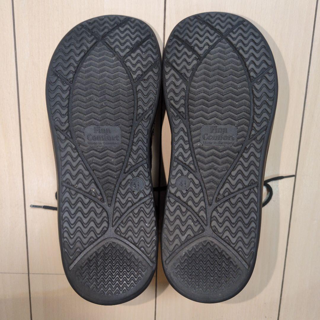 美品 フィンコンフォート ドイツ サイドジップ アンクルブーツ 23.5