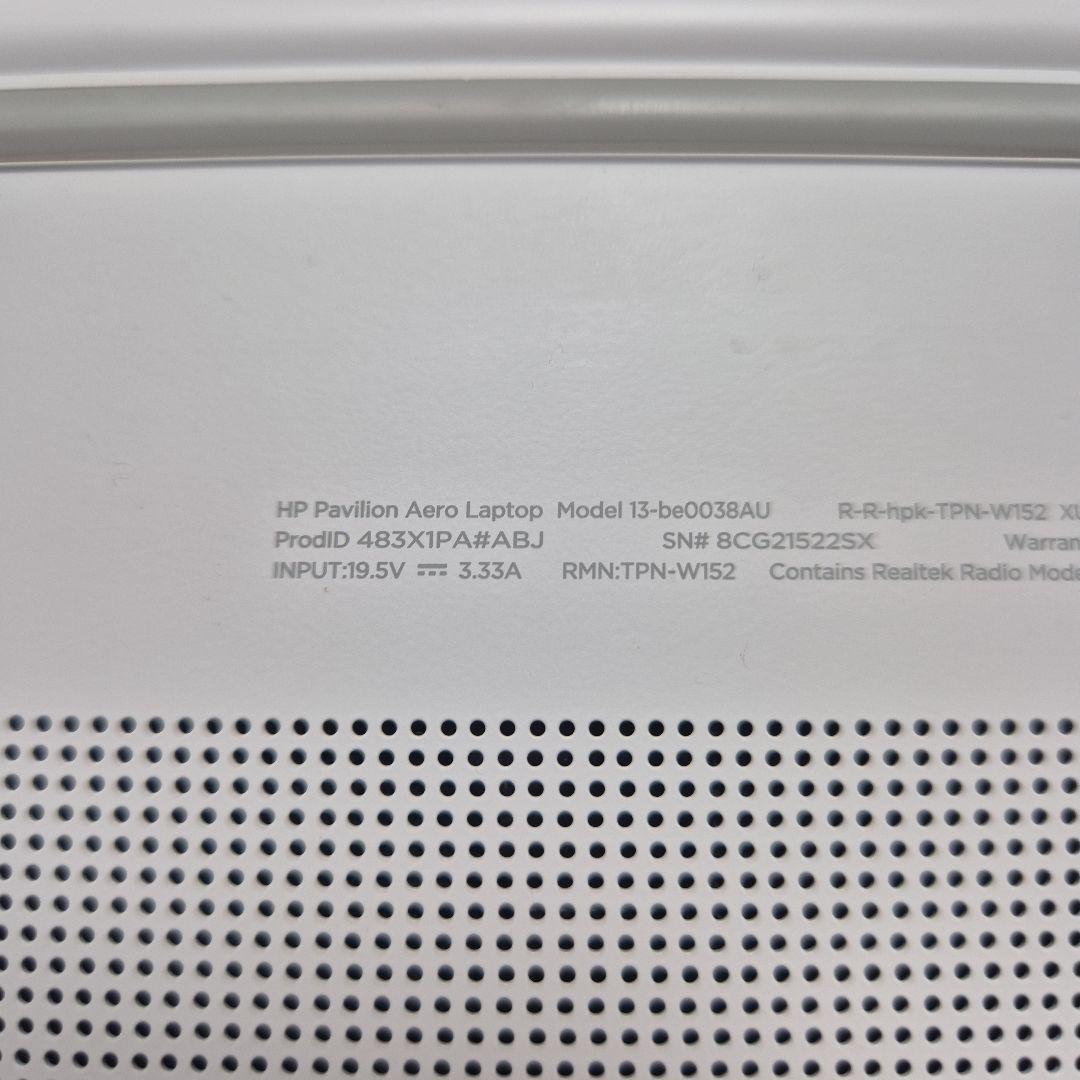 リーフHP pavilion Aero 13-be 0038AU ホワイト