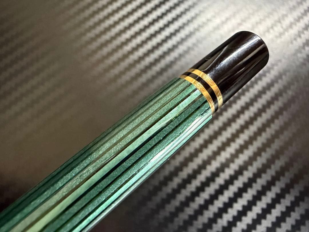 美品 ペリカン スーベレーン M300 緑縞 F 細字 万年筆