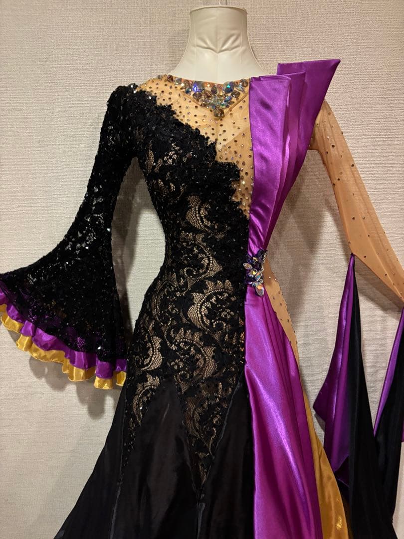 『最終値下げ』社交ダンススタンダードヤナギダダンスウェアーオーダードレス