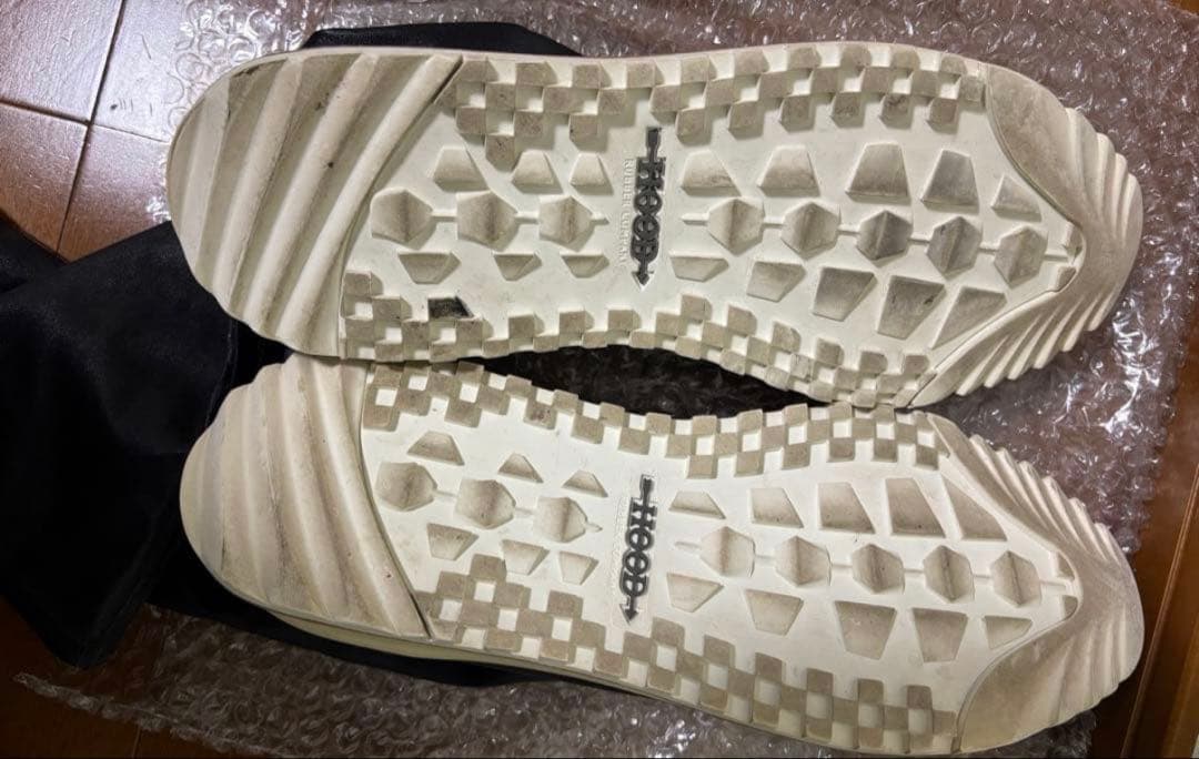 Rick Owens x HOOD rubber outsole ブーツ