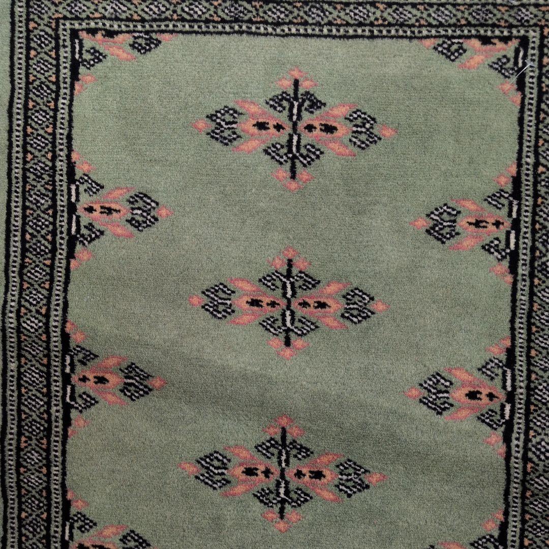 47x76cmパキスタン手織りマット(431)ギャッベ・ペルシャ・毛・じゅうたん