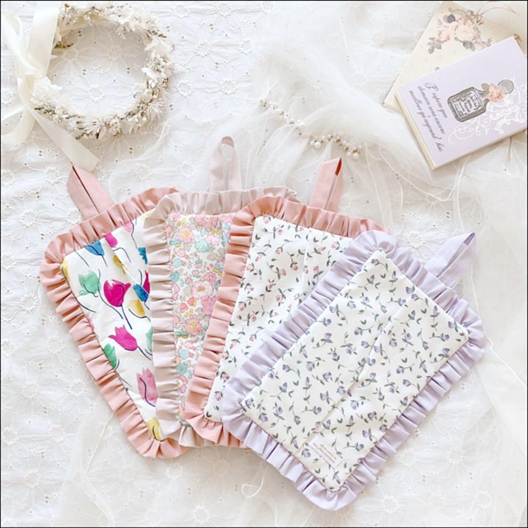 フリルティッシュボックスカバー　ハンドメイド.:*♡