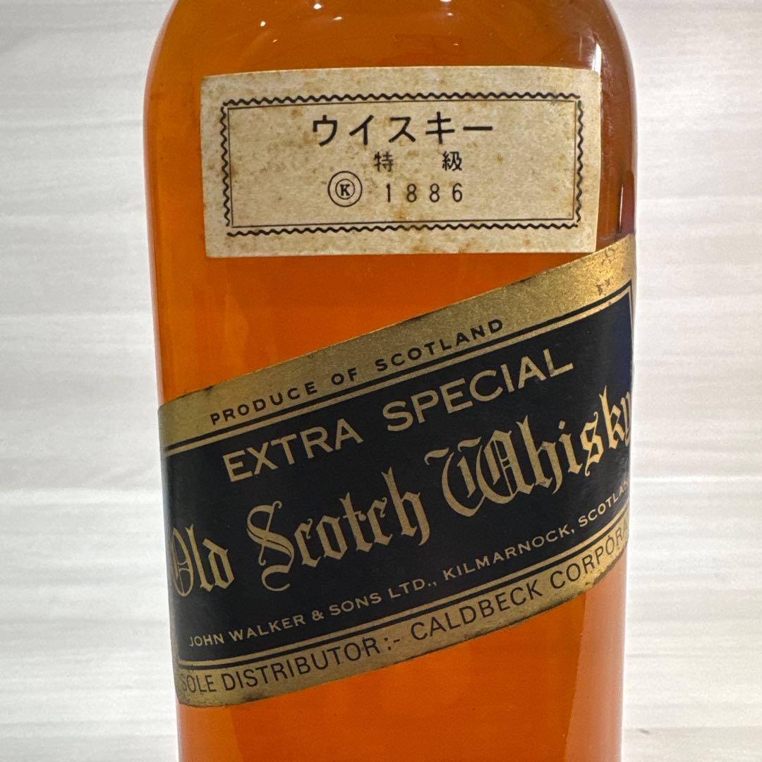 希少ジョニーウォーカー ブラックラベル エクストラスペシャル 金キャップ　白紋章