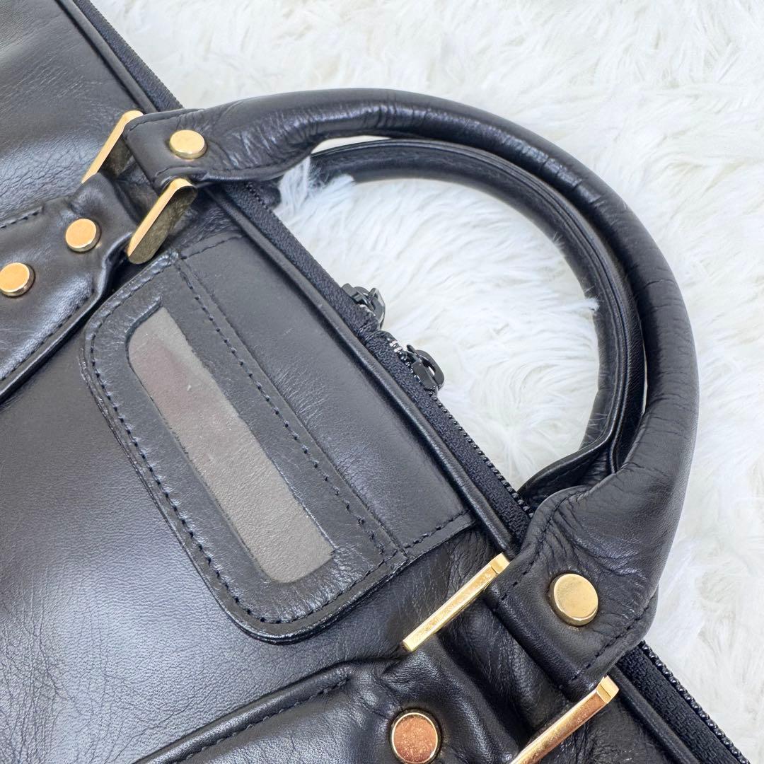 【入手困難】日本製 ガーメントバッグ 本革 オールレザー ブラック