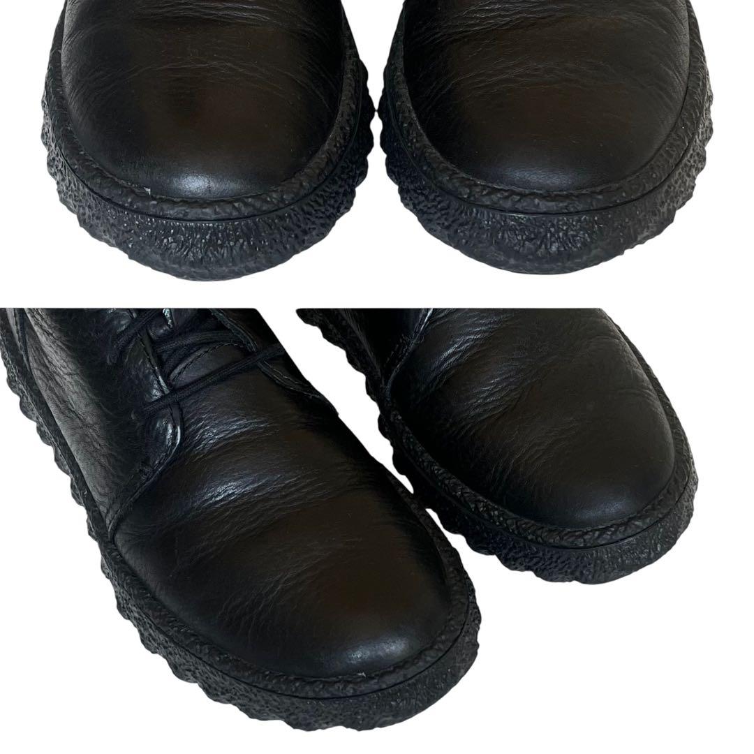 【美品】CAMPER 40 グランド ミシュラン レザー 厚底 オールブラック