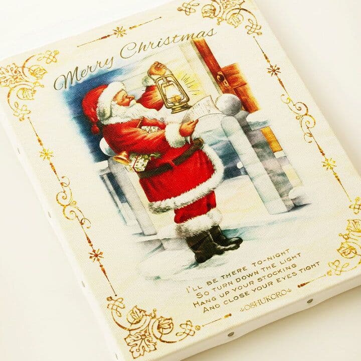 キャンバスアートパネル 27 】クリスマス サンタ★飾り付け玄関ポスター絵 壁