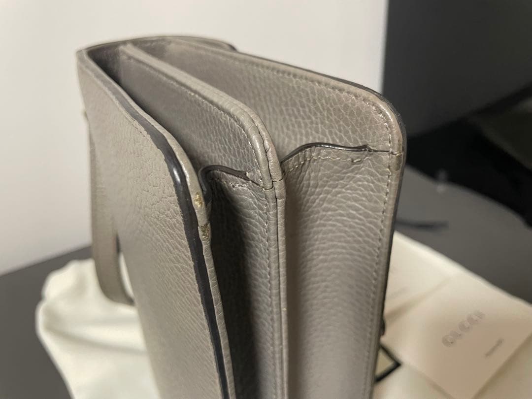 ル*フ様 【最終値下価格】【美品✨】GUCCI グレー ショルダーバッグ