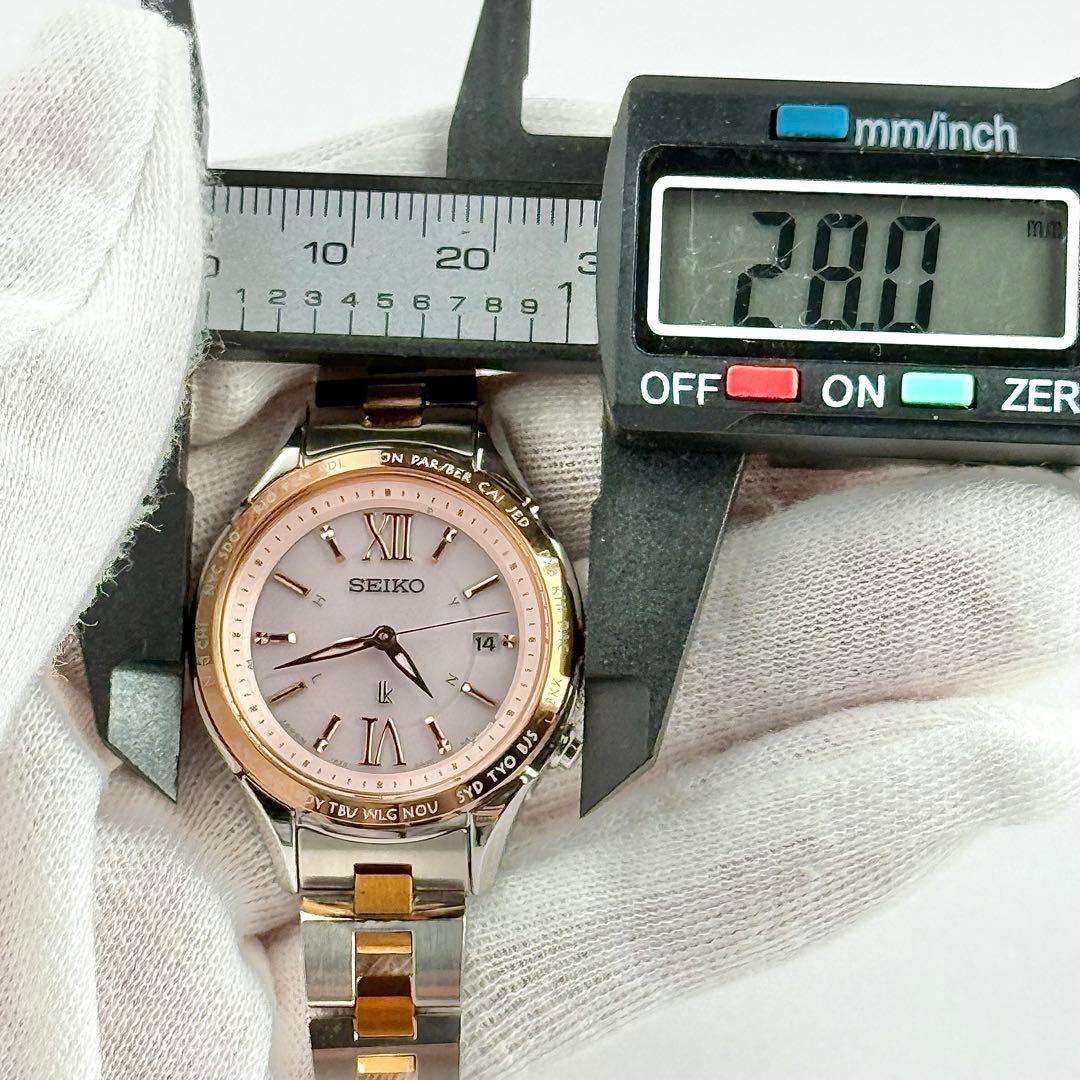 【電波ソーラー】089 セイコー ルキア ラッキーパスポート レディース デイト