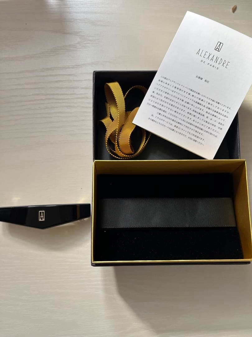 超美品！アレクサンドル DE PARIS ブラック ヘアアクセサリー