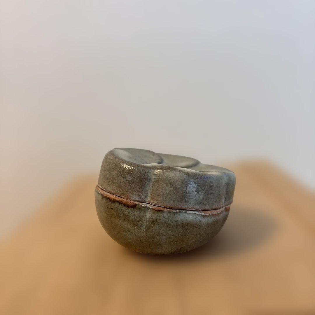 十四代亀井味楽 梅香合 高取焼