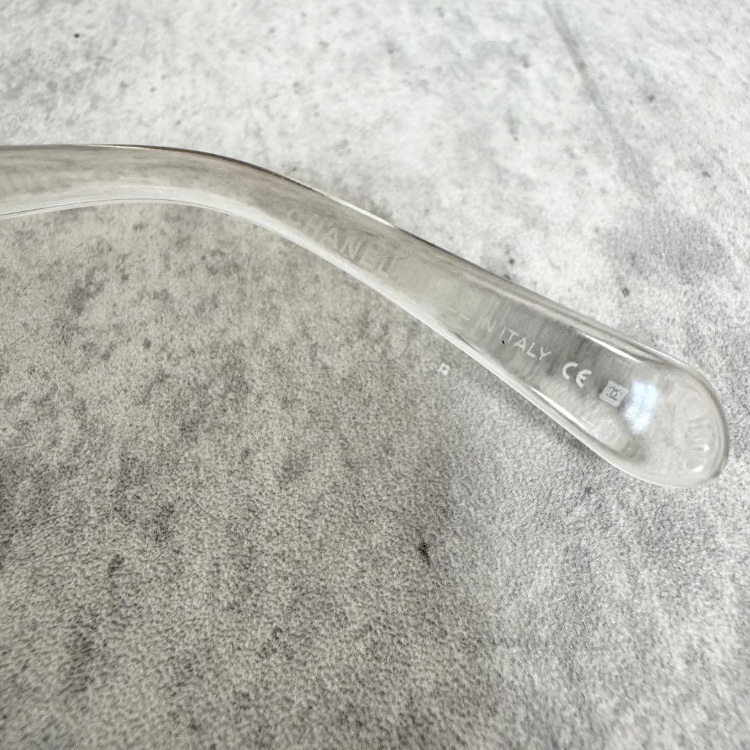 CHANEL シャネル サングラス クリア リムレス ココマーク ヴィンテージ