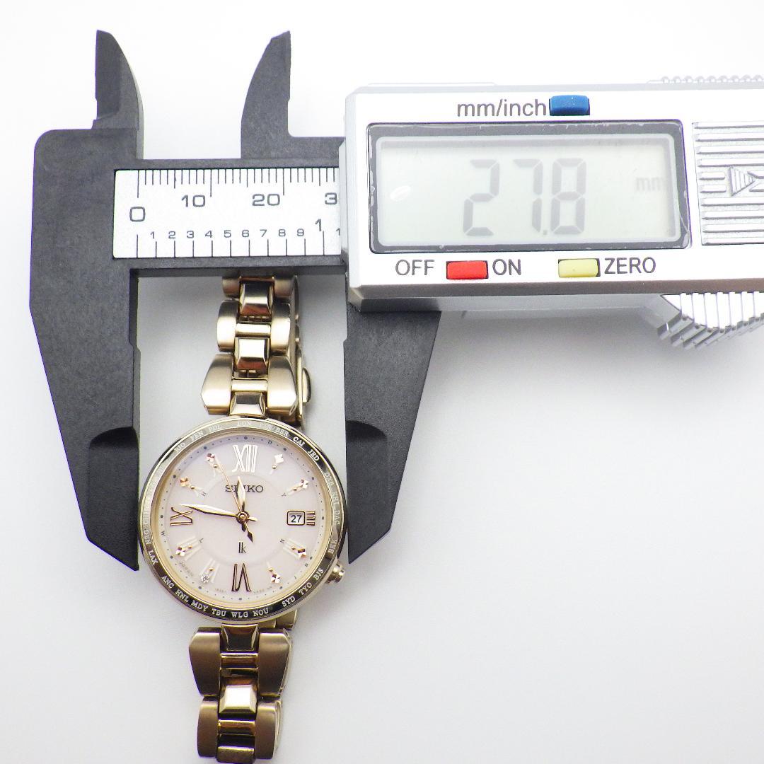 稼働 セイコー ルキア 1B35-0AF0 レディース 電波ソーラー 腕時計