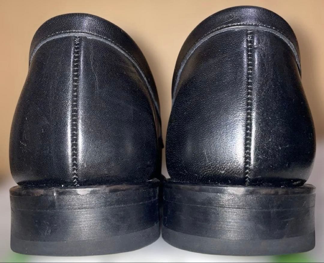 ブラック レザー ローファー REGAL 12GL 栃木レザー 25cm