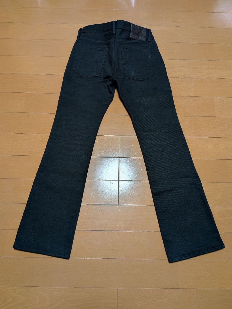 IRON HEART 9643Z 21oz黒鎧 ブラック デニム ジッパーフライ