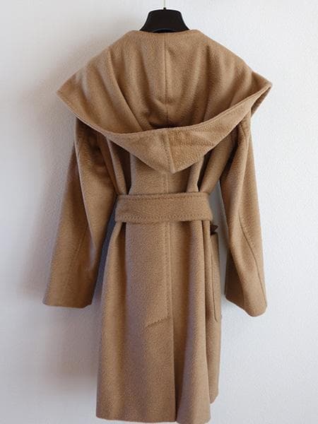 マックスマーラピュアキャメル100％リアルトコート■RIALTOガウンコート38