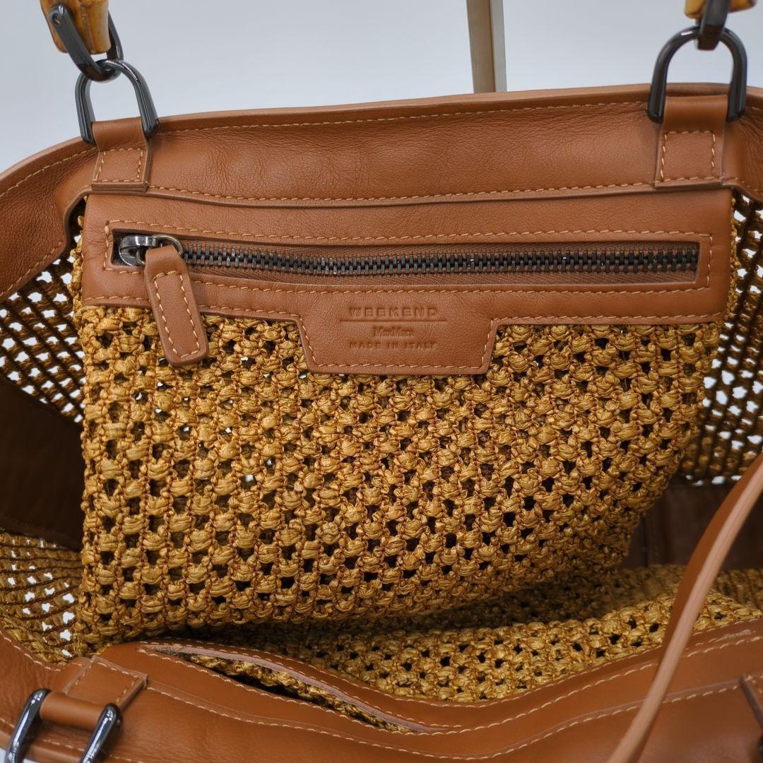 【極美品】WEEKEND Max Mara かごバッグ　バンブー　2wayバッグ